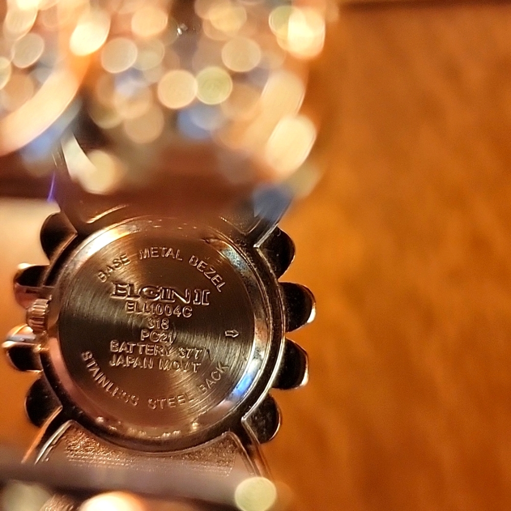 Elgin II Rhinestone Cuff Watch - Picture 8 of 9